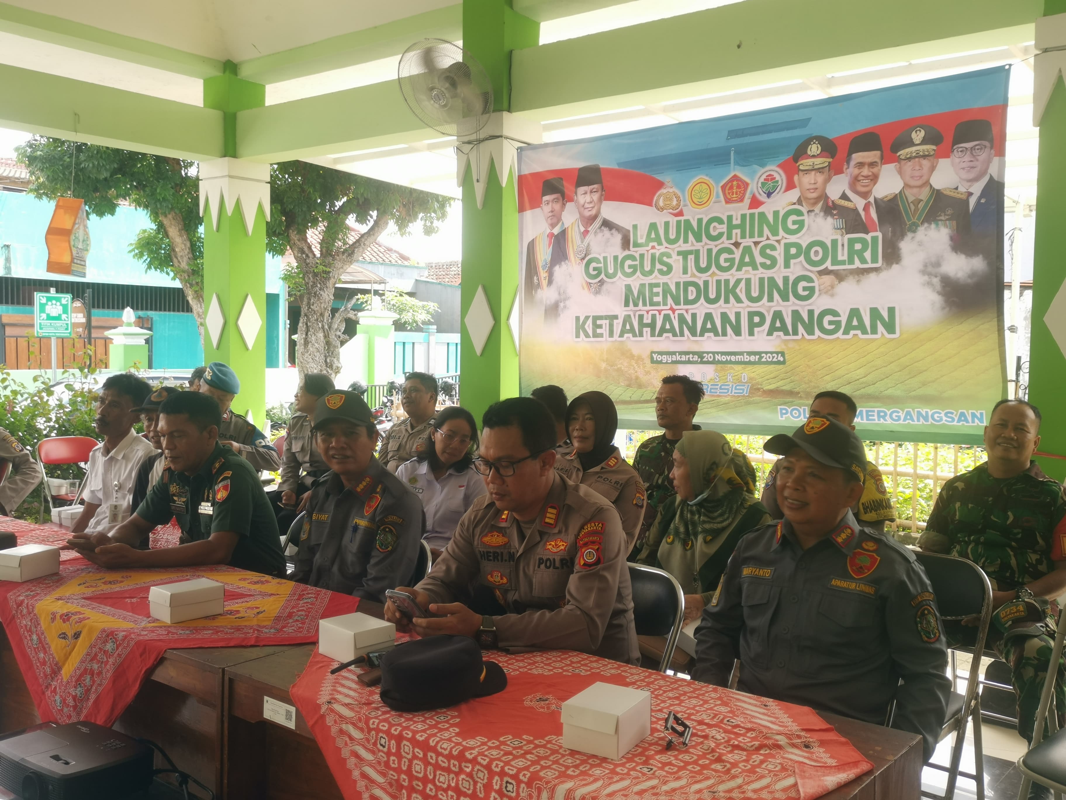 “Launching Gugus Tugas Polri Mendukung Ketahanan Pangan  Wilayah Kemantren Mergangsan”